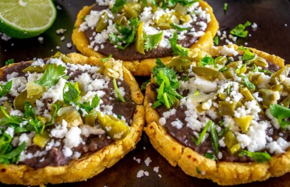 Sopes-With-Refried-Beans-and-Cheese-11